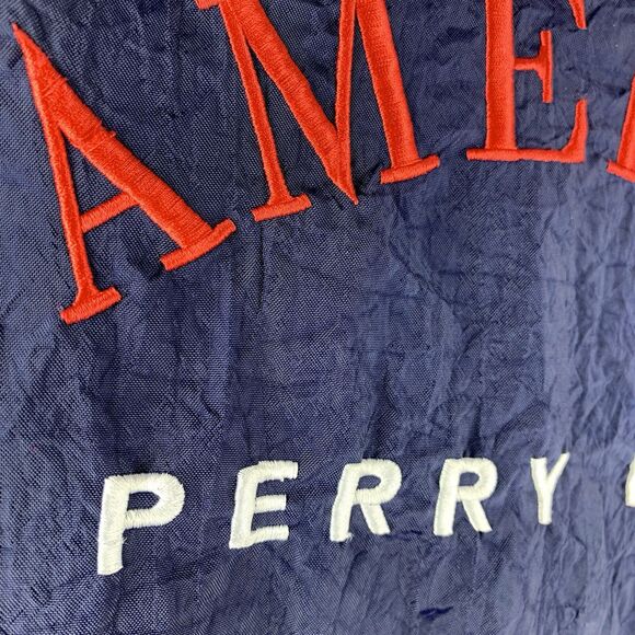 Perry Ellis Jacket Sports Tracksuit Windbreaker Vintage 90s America Flag Olympic - Picture 13 of 16